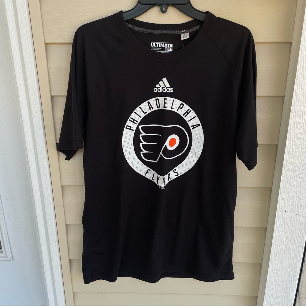 Adidas black Philadelphia Flyers Ultimate T-Shirt NWT Large
